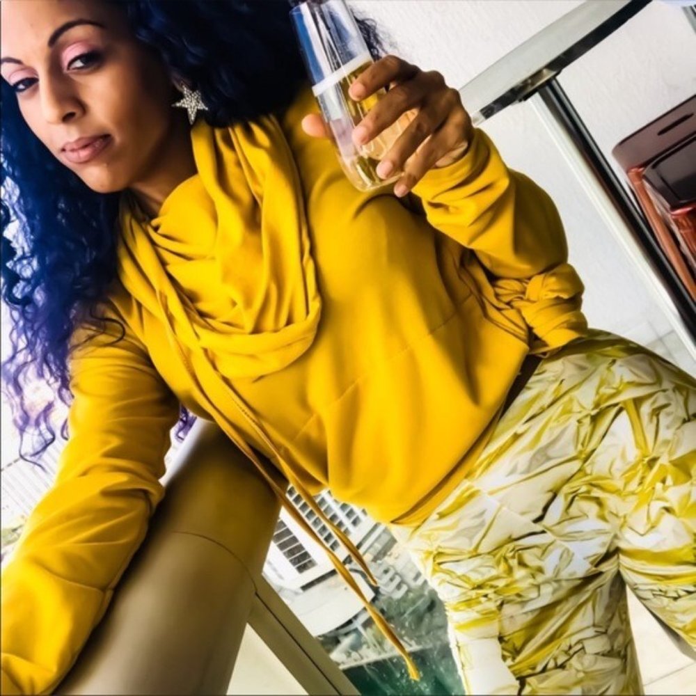 Miz GoldBar: Yellow White 3D graphic Leggings SML - Picture 2 of 8